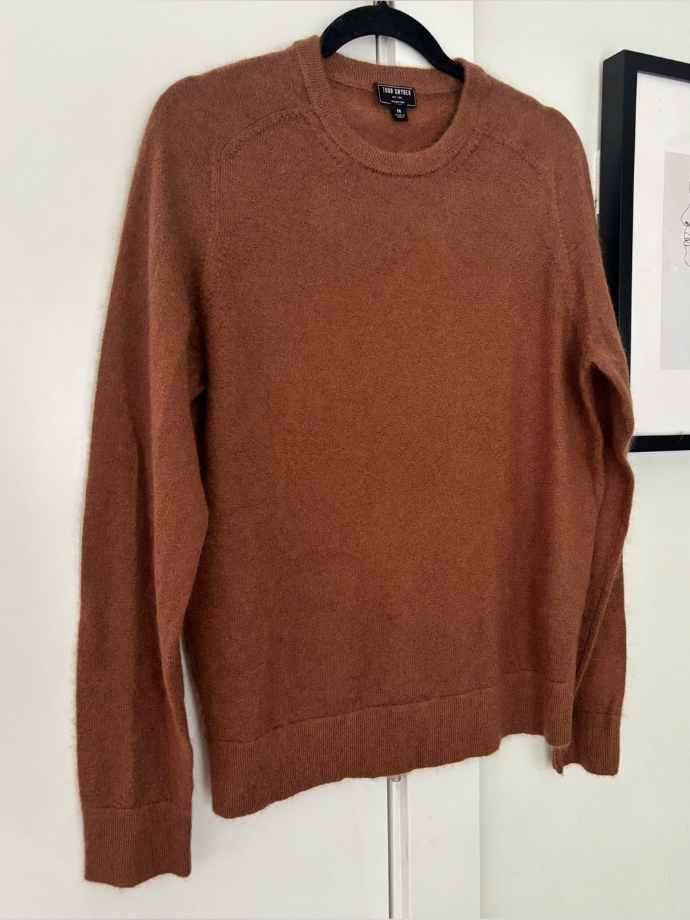 Todd Snyder Mohair/Wool Crew neck men's pull over sweater size M